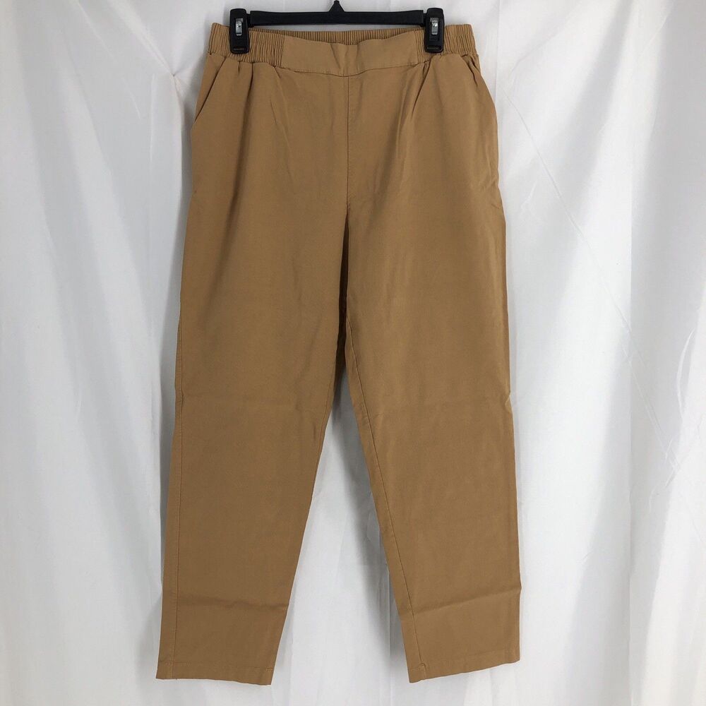 Lularoe Brown Wide Leg Pants Women's Size L Cozy Stretch Pull-On Trousers